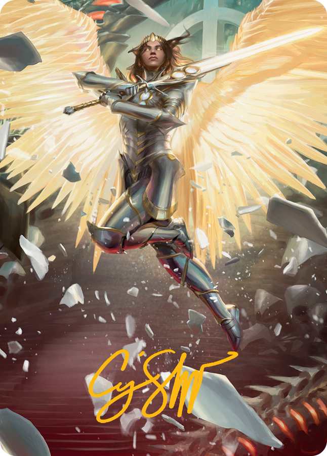 Carte d'art de l'Archange Elspeth (signature estampillée or) [Série d'art de la Marche de la Machine] 