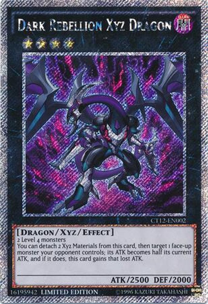Dark Rebellion Xyz Dragon (CT12-EN002) - Secret Rare