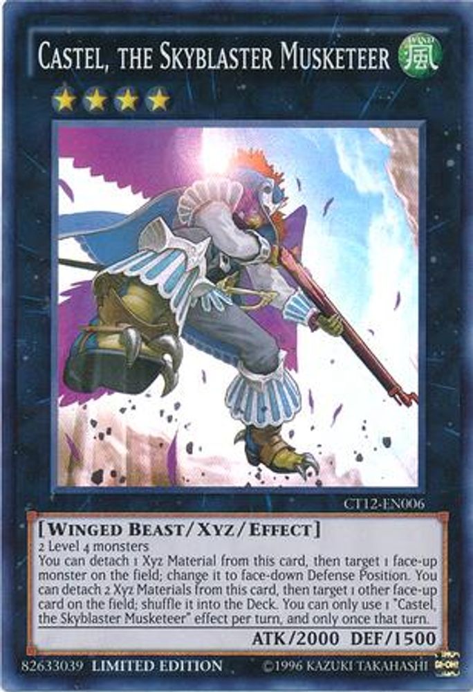 Castel, the Skyblaster Musketeer (CT12-EN006) - Super Rare