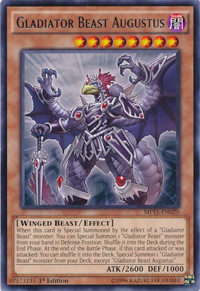 Bête gladiateur Augustus [MP15-EN020] Rare 