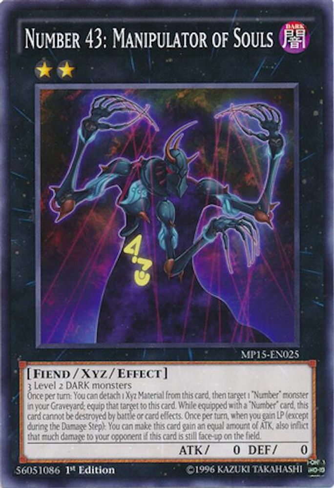 Number 43: Manipulator of Souls (MP15-EN025) - Common