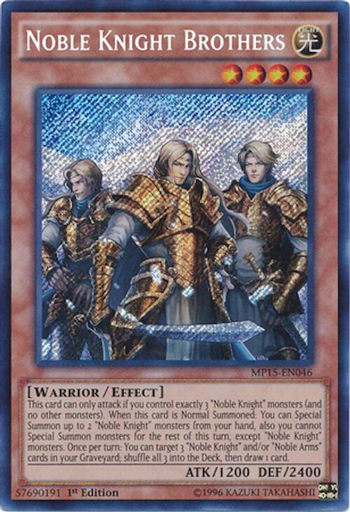 Noble Chevalier Frères [MP15-EN046] Secret Rare 