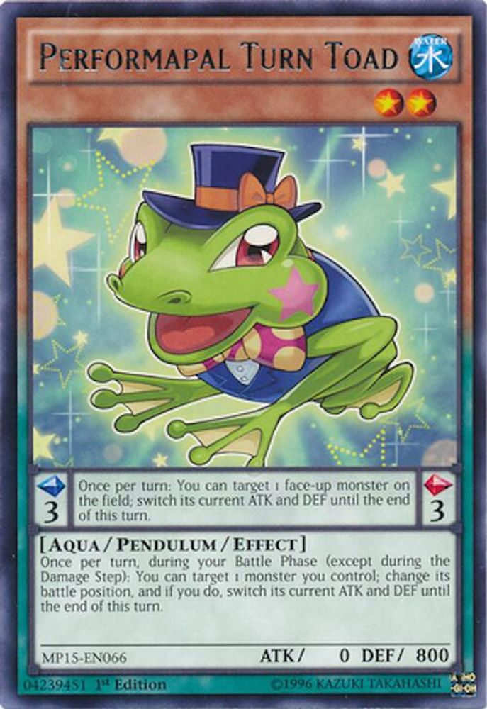 Performapal Turn Toad (MP15-EN066) - Rare
