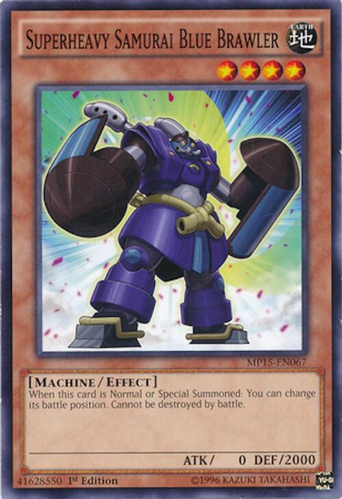 Superheavy Samurai Blue Brawler (MP15-EN067) - Common