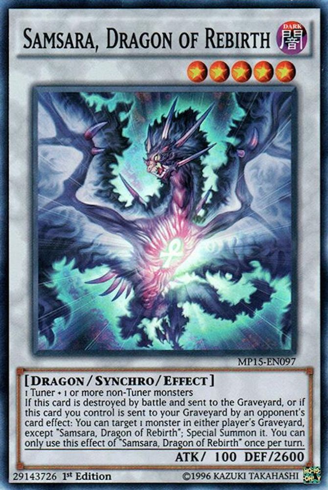 Samsara, Dragon of Rebirth (MP15-EN097) - Super Rare