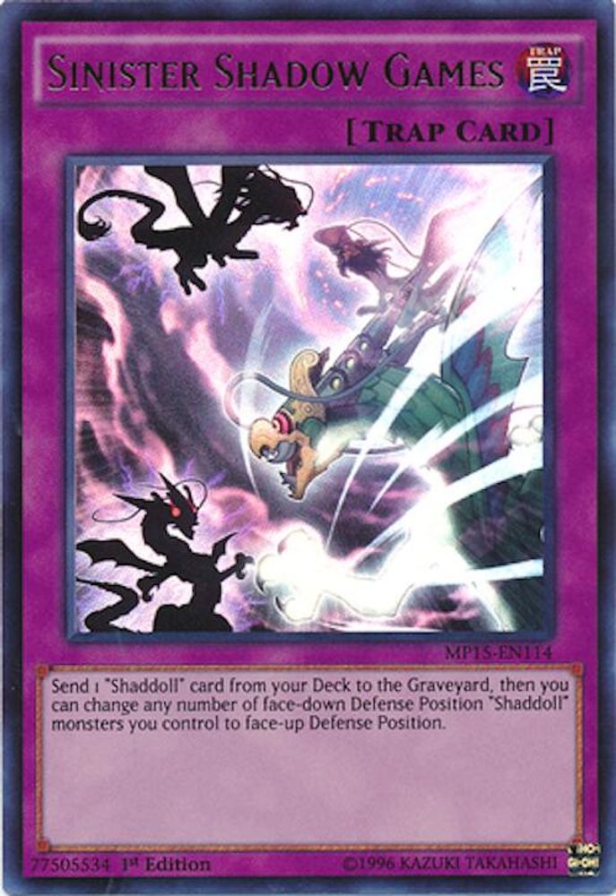 Sinister Shadow Games (MP15-EN114) - Ultra Rare