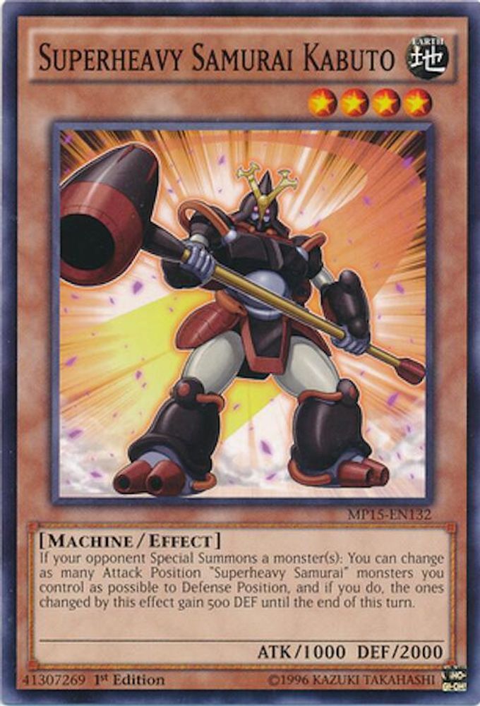 Superheavy Samurai Kabuto (MP15-EN132) - Common