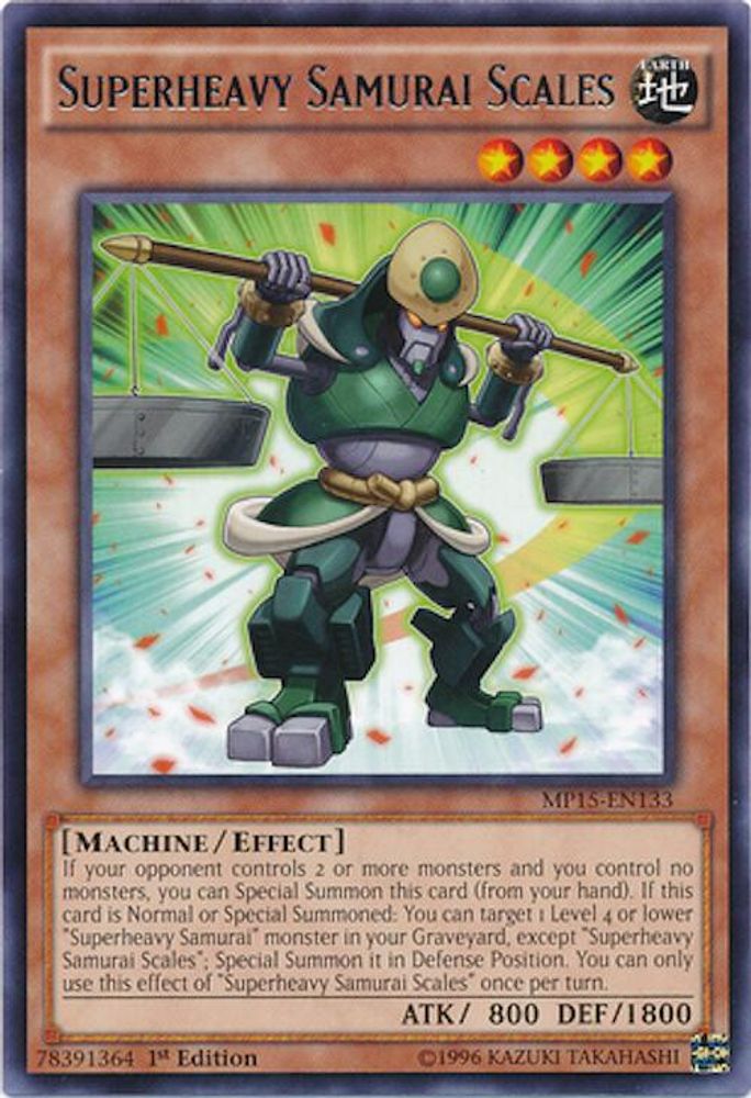 Superheavy Samurai Scales (MP15-EN133) - Rare