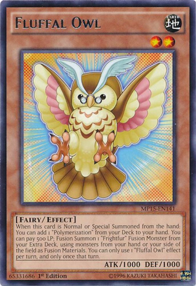 Fluffal Owl (MP15-EN141) - Rare
