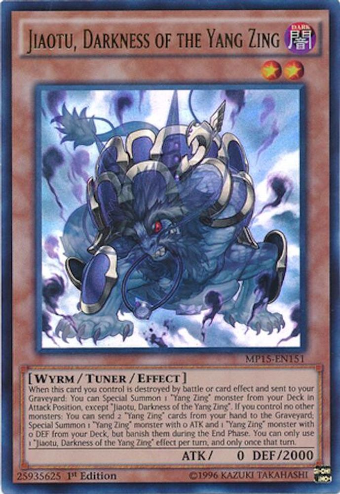 Jiaotu, Darkness of the Yang Zing (MP15-EN151) - Ultra Rare
