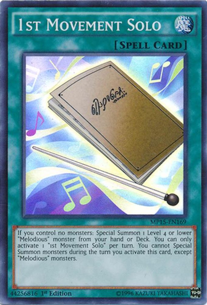 1st Movement Solo (MP15-EN169) - Super Rare