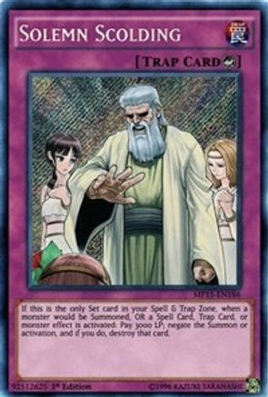 Réprimande solennelle [MP15-EN186] Secret Rare 