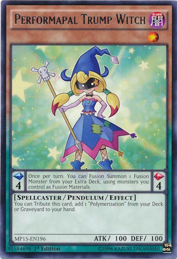 Performapal Trump Witch (MP15-EN196) - Rare