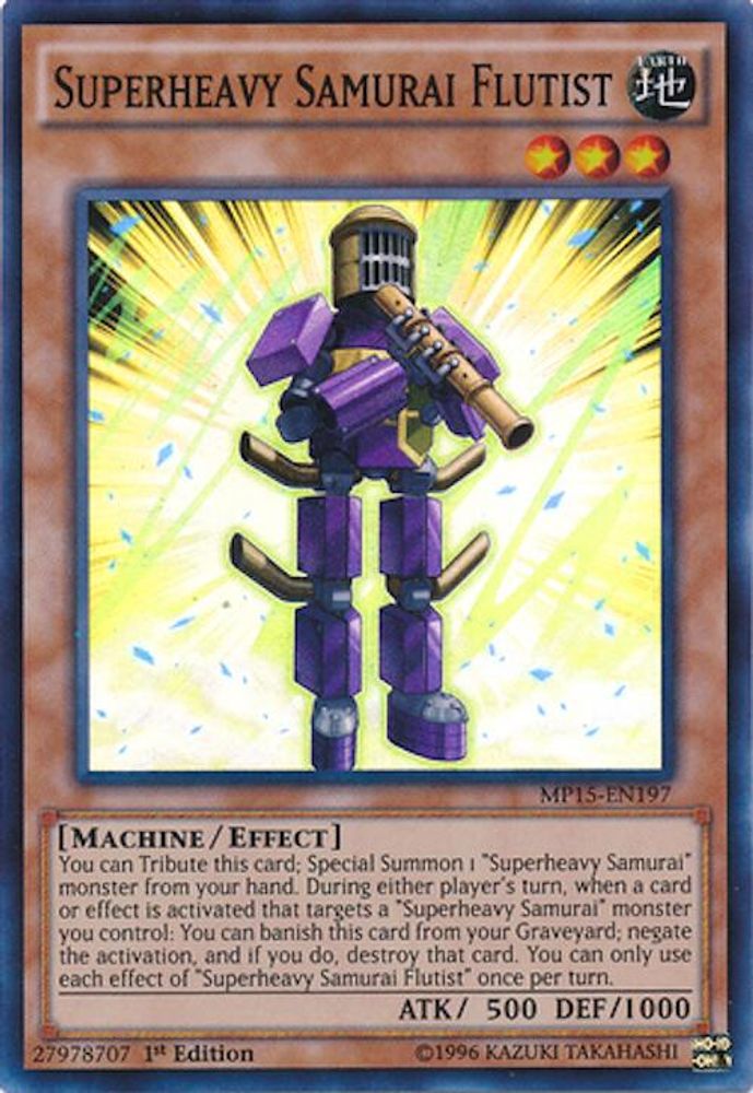 Superheavy Samurai Flutist (MP15-EN197) - Super Rare