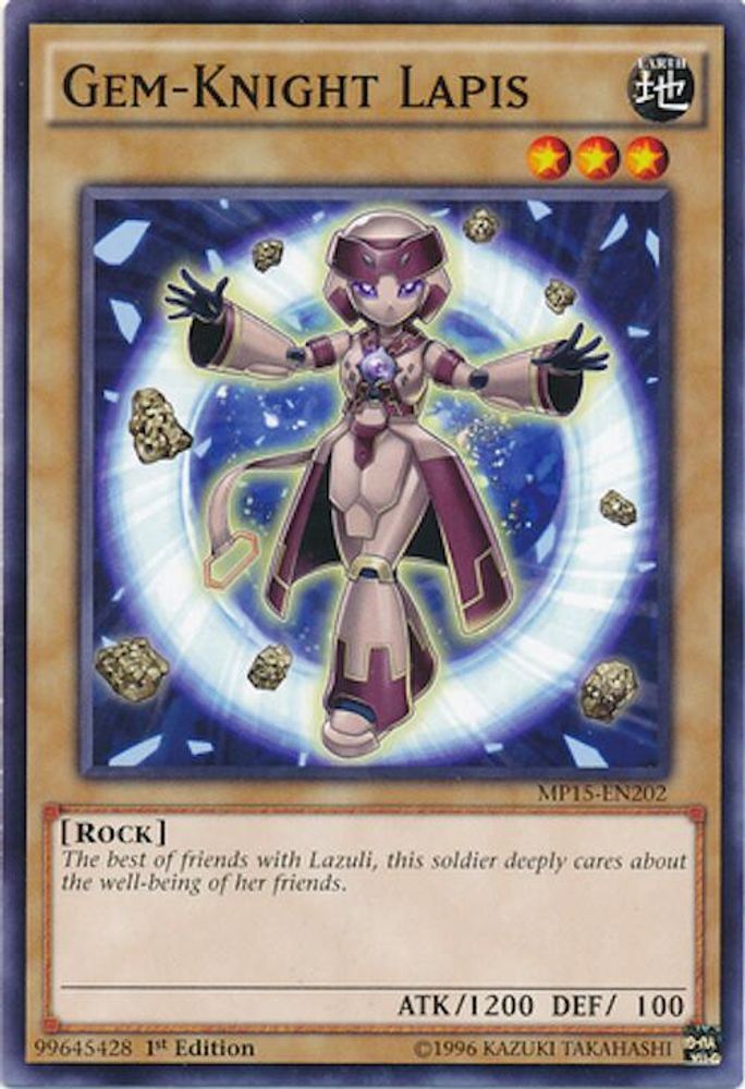 Gem-Knight Lapis (MP15-EN202) - Common