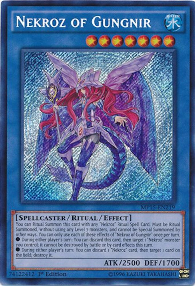 Nekroz de Gungnir [MP15-EN219] Secret Rare 