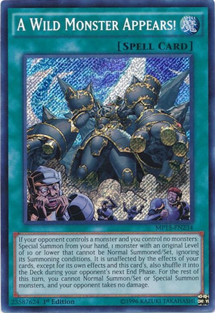 A Wild Monster Appears! (MP15-EN234) - Secret Rare
