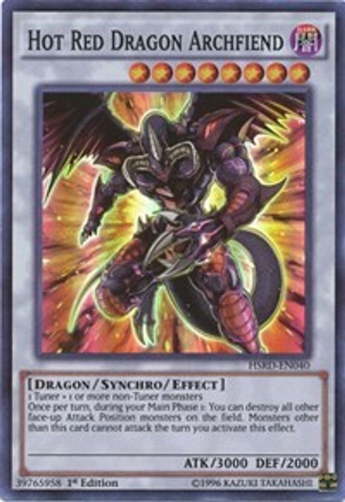Hot Red Dragon Archfiend (HSRD-EN040) - Super Rare