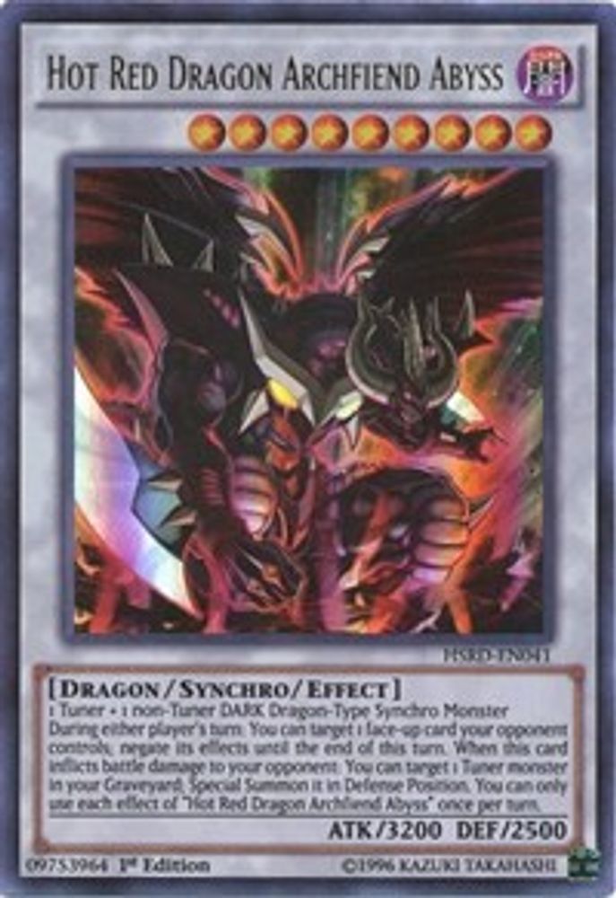 Hot Red Dragon Archfiend Abyss (HSRD-EN041) - Ultra Rare