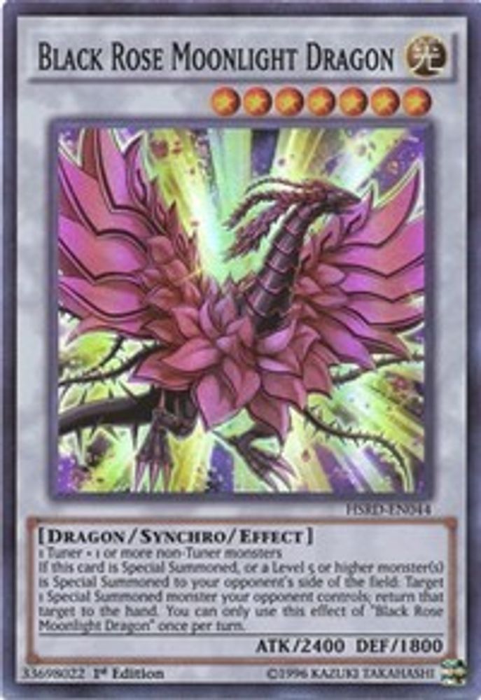 Dragon au clair de lune rose noire [HSRD-EN044] Super Rare 