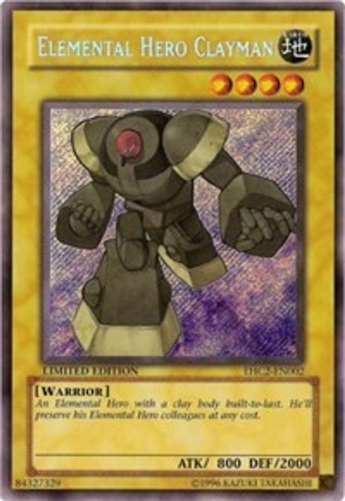 Elemental HERO Clayman (EHC2-EN002) - Secret Rare