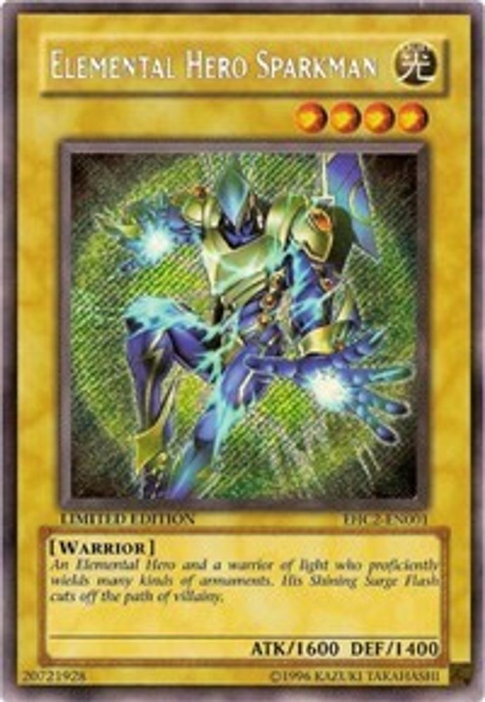 Elemental HERO Sparkman (EHC2-EN001) - Secret Rare