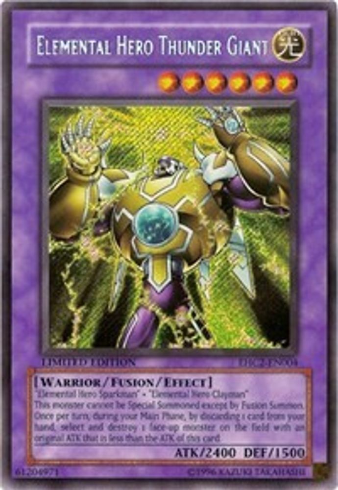 Héros élémentaire Thunder Giant [EHC2-EN004] Secret Rare 