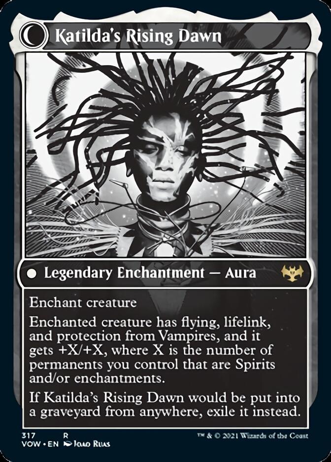 Katilda, martyre de Dawnhart // L'aube montante de Katilda (Showcase Eternal Night) [Innistrad : Crimson Vow] 