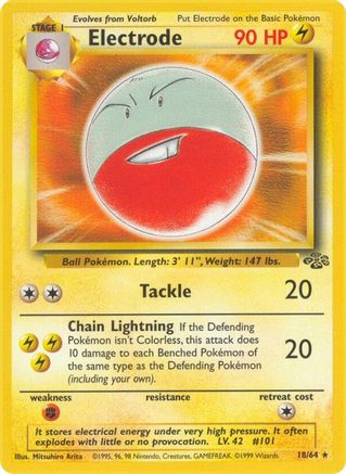 Electrode (18) (18) 018  - 1st Edition - Rare