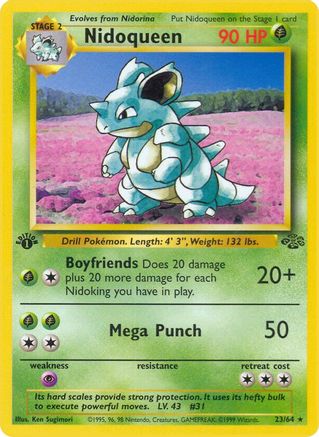 Nidoqueen (23) (23) 023  - 1st Edition - Rare