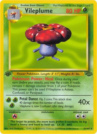 Vileplume (31) (31) 031  - 1st Edition - Rare