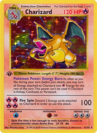 Charizard  - Unlimited Holofoil - Holo Rare