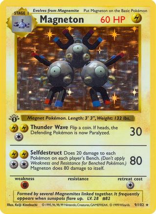 Magneton/102  - 1st Edition Holofoil - Holo Rare