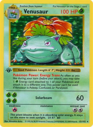 Venusaur/102  - Unlimited Holofoil - Holo Rare