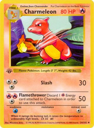 Charmeleon 024  - 1st Edition - Uncommon