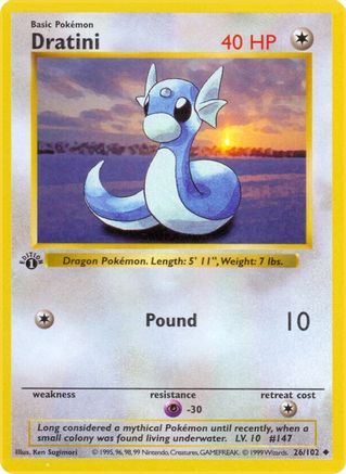 Dratini 026  - 1st Edition - Uncommon