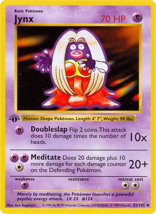 Jynx (31/102) [Ensemble de base Shadowless Unlimited] 
