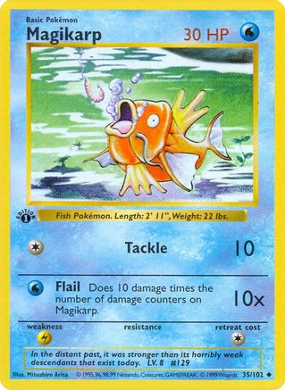 Magikarpe (35/102) [Ensemble de base Shadowless Unlimited] 