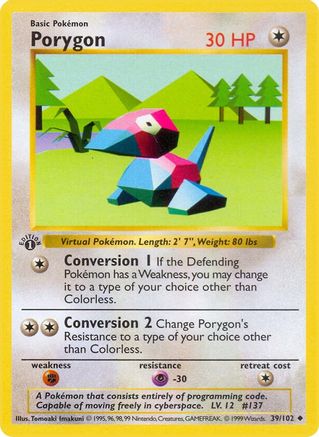 Porygon 039  - Unlimited - Uncommon