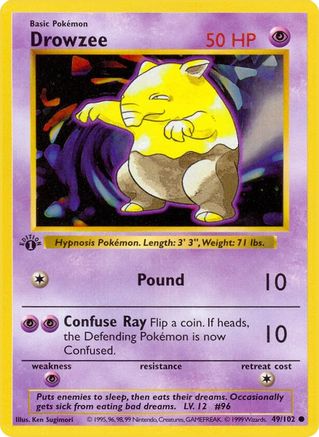 Drowzee 049  - 1st Edition - Common