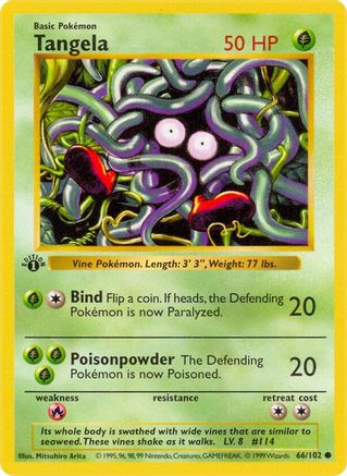 Tangela 066  - 1st Edition - Common