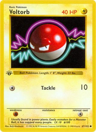 Voltorb 067  - 1st Edition - Common