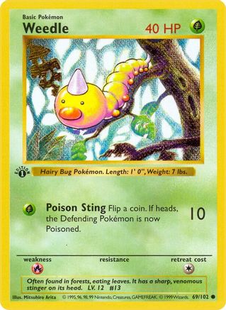 Weedle 069  - Unlimited - Common