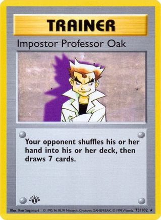 Impostor Professor Oak/102  - Unlimited - Rare
