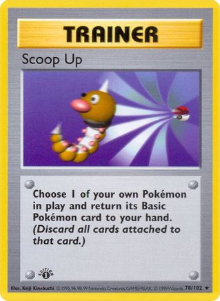 Scoop Up 078/102  - 1st Edition - Rare