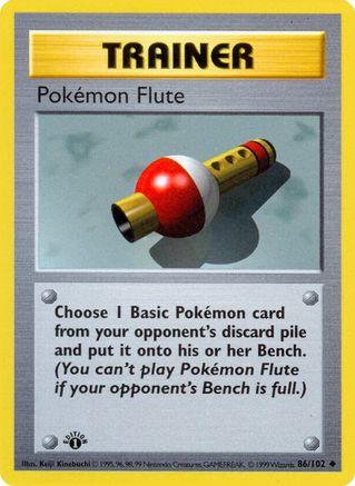 Pokemon Flute 086  - Unlimited - Uncommon