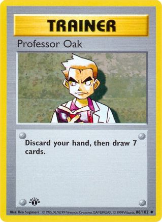 Professor Oak 088  - Unlimited - Uncommon
