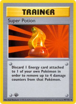 Super Potion (90/102) [Ensemble de base Shadowless Unlimited] 