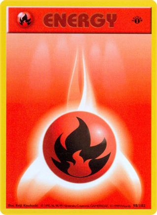 Énergie de feu (98/102) [Ensemble de base Shadowless Unlimited] 