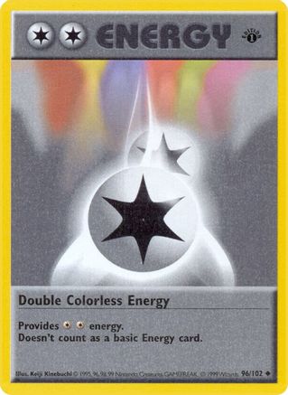 Double Colorless Energy 096  - 1st Edition - Uncommon